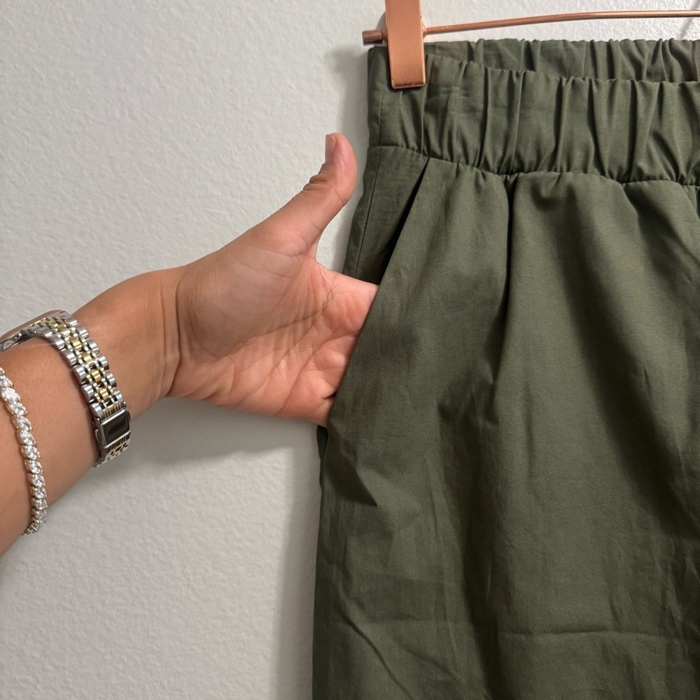 New For Days 100% Organic Cotton Pajama Pants In Dark Green Women's Small Nwt — image 7 of 8
